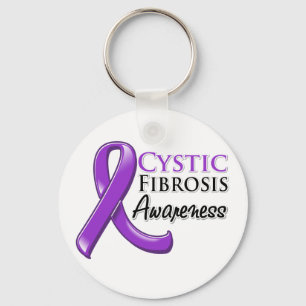 Porte-clés Cystic Fibrosis Awareness Ribbon