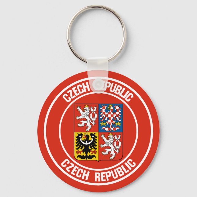 Porte-clés Czech Republic Round Emblem (Recto)