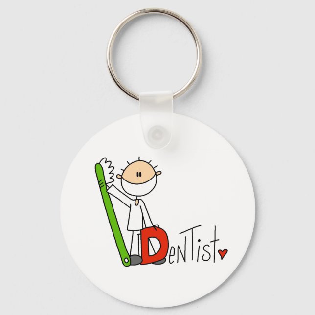 Porte-clés D est pour Dentiste (Recto)