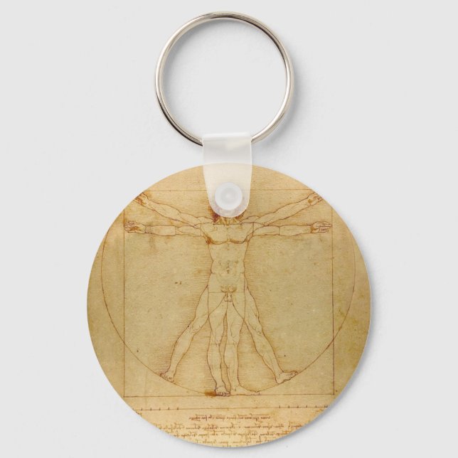 Porte-clés Da Vinci's Vitruvian Man (Recto)