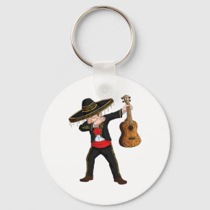 Porte-clés Dab Costume Mariachi mexicain Charro Sombrero Cinc