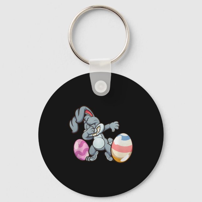 Porte-clés Dabbing Easter Bunny Premium Tri-blend  (Recto)