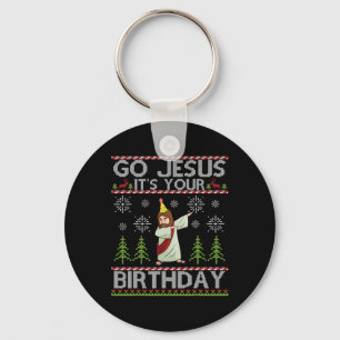 Porte-clés Dabbing Go Jesus C'est ton anniversaire Joyeux Noë