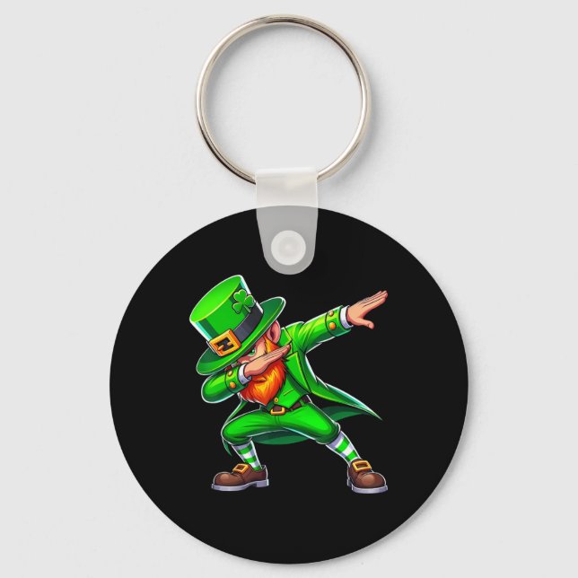 Porte-clés Dabbing Leprechaun Jour de la Saint Patrick Drôle  (Recto)