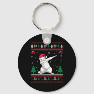 Porte-clés Dabbing Perse Chat Santa Hat Garçons Filles Enfant