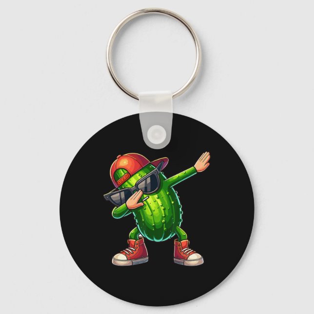 Porte-clés Dabbing Pickle Dancing Cucumber Lover Drôle Pickle (Recto)