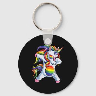 Porte-clés Dabbing Unicorn Gay pride LGBT Rainbow
