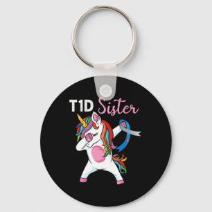 Porte-clés Dabbing Unicorne À L'Appui Du Diabète De Type 1 So