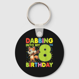 Porte-clés Dabing Dans Mon 8E Anniversaire Fox Huit Ans B