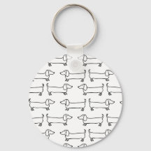 Dachshund en noir blanc