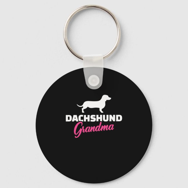 Porte-clés Dachshund Grand-mère (Recto)