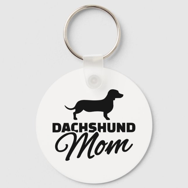 Porte-clés Dachshund Maman (Recto)