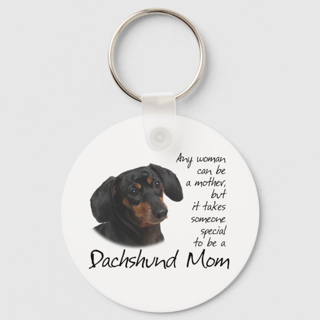 Porte-clés Dachshund Maman (Recto)