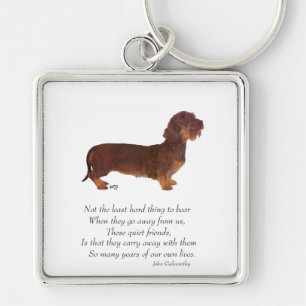 Porte-clés Dachshund Rainbow Bridge