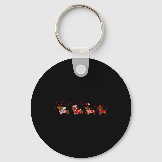 Porte-clés Dachshund Valentine Dachshund Valentine’s Day Saus (Recto)