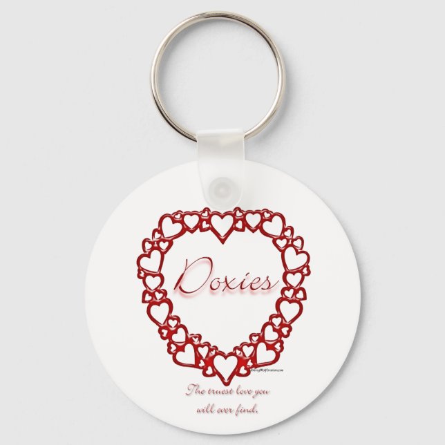 Porte-clés Dachshund Vrai Amour - Porte - clé (Recto)