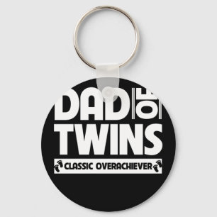 Porte-clés Dad Of Twins Classic Overachiever Father'S Day