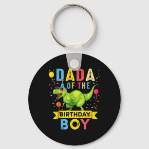 Porte-clés Dada Of The Birthday Boy T-rex Dinosaur Anniversai