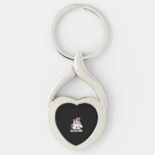 Porte-clés Dadacorn Licorne Papa Fête des Pères Drôle Arc-en-
