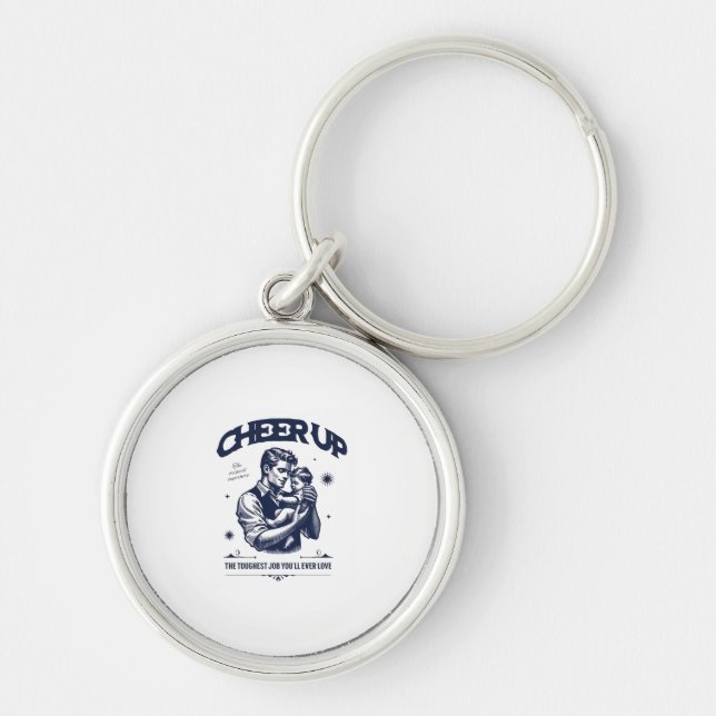 PORTE-CLÉS DADDY CHEER UP ROUND KEYCHAIN  (Devant)