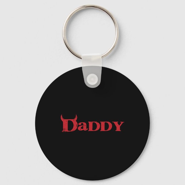 Porte-clés Daddy Devil Horn Lazy Costume d'Halloween Pap goth (Recto)