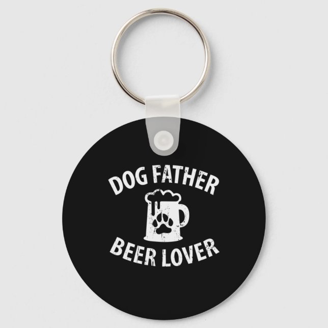Porte-clés Daddy Don Chien Père Beer Lover (Recto)