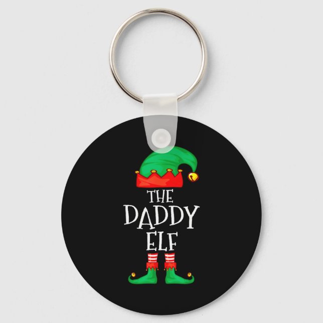 Porte-clés Daddy Elf Family Christmas Daddy Dad Father Elf Sw (Recto)
