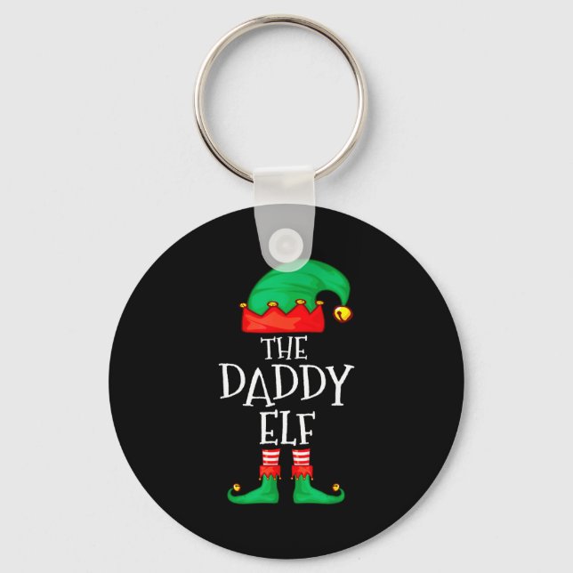 Porte-clés Daddy Elf Family Christmas Daddy Dad Father Elf Sw (Recto)