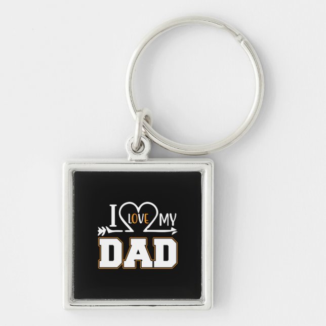 Porte-clés Daddy Gift I Love My Father (Devant)