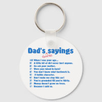 Dads porte - clé de paroles préférées