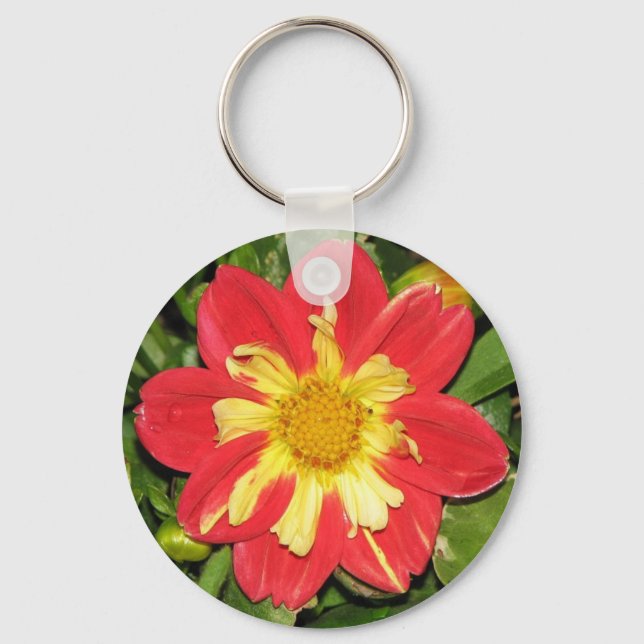 Porte-clés Dahlia Scarlet (Recto)