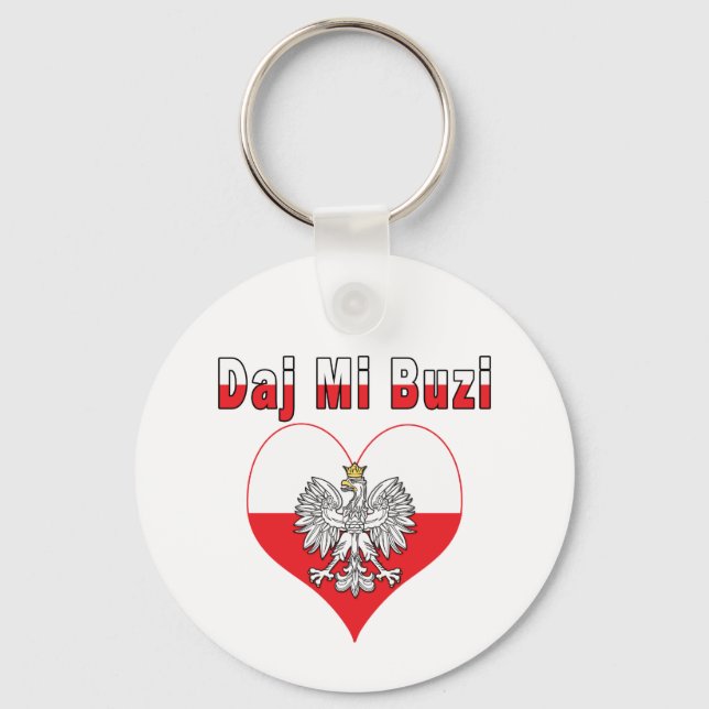 Porte-clés Daj Mi Buzi Eagle Heart (Recto)