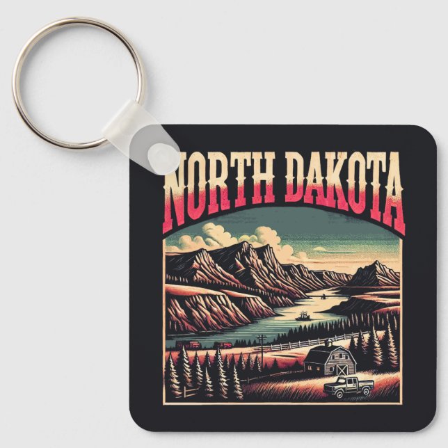 Porte-clés Dakota du Nord (Recto)