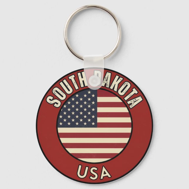 Porte-clés Dakota du Sud États-Unis d'Amérique (Recto)