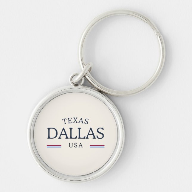 Porte-clés Dallas Texas Heritage - Crème classique (Devant)