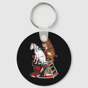 Porte-clés Dalmatien Obtenir des points de tatouage Bulldog
