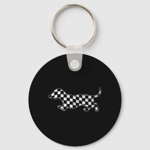 Porte-clés Dalmatien Teckel Chien rétro Course Puppy Chien de