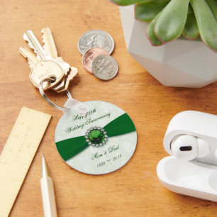 Porte-clés Damask 55e anniversaire du Mariage