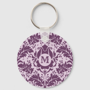 Porte-clés Damask Patte personnalisé porte - clés monogramme