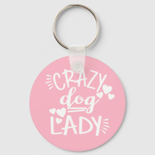 Porte-clés Dame Chien Fou Chiot Maman Chiots Sauvetage Adopti