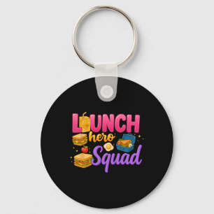 Porte-clés Dame de la cantine de retour à l'école Squad Lunch
