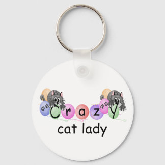 Porte-clés Dame du Crazy Cat
