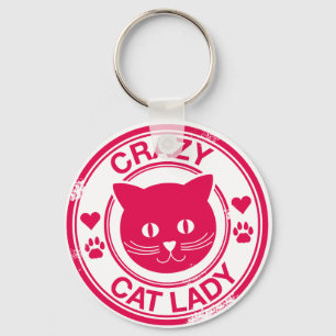Porte-clés Dame du Crazy Cat