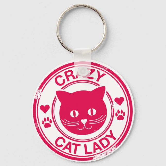 Porte-clés Dame du Crazy Cat (Recto)