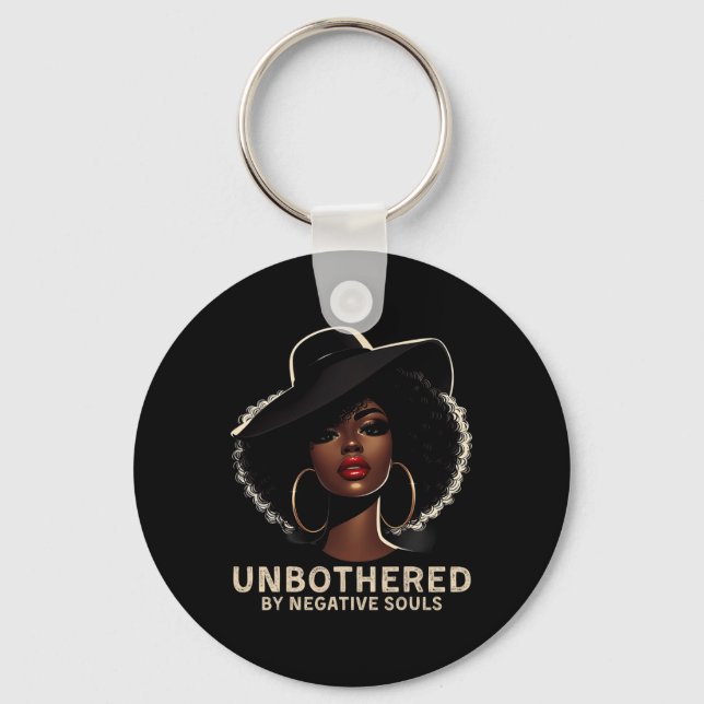 Porte-clés Dames afro-américaines Sy Black Queen (Recto)