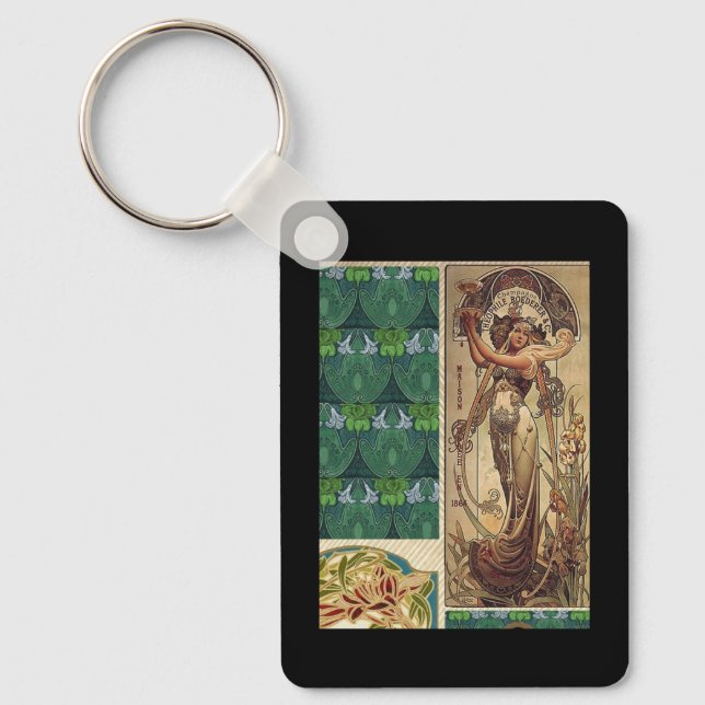 Porte-clés Dames Art Nouveau  (Recto)