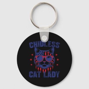 Porte-clés Dames de chat sans enfants pour Kamala Vintage 202