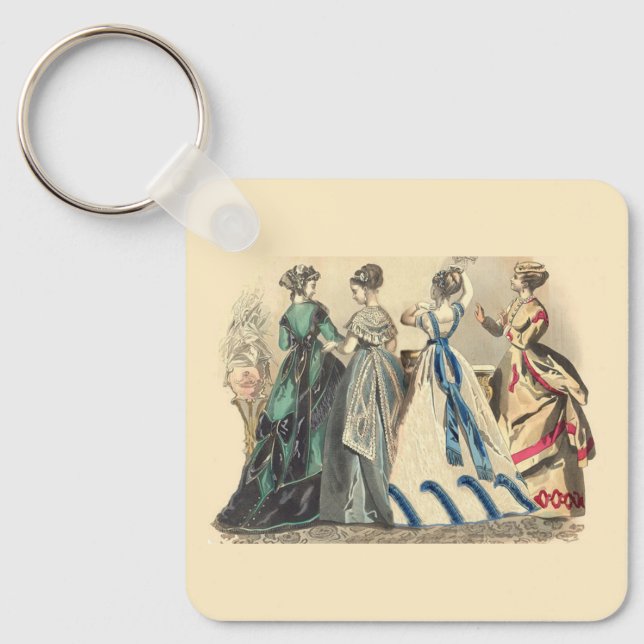 Porte-clés Dames élégantes victoriennes  (Recto)