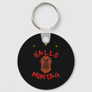 Porte-clés Dames Hallo Montag Lettre Avec Chien Et Étoiles D