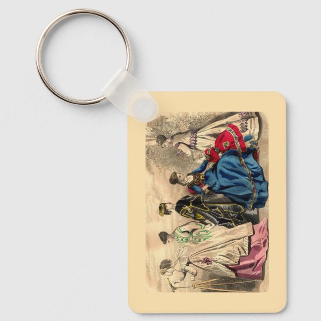 Porte-clés Dames victoriennes élégantes  (Recto)